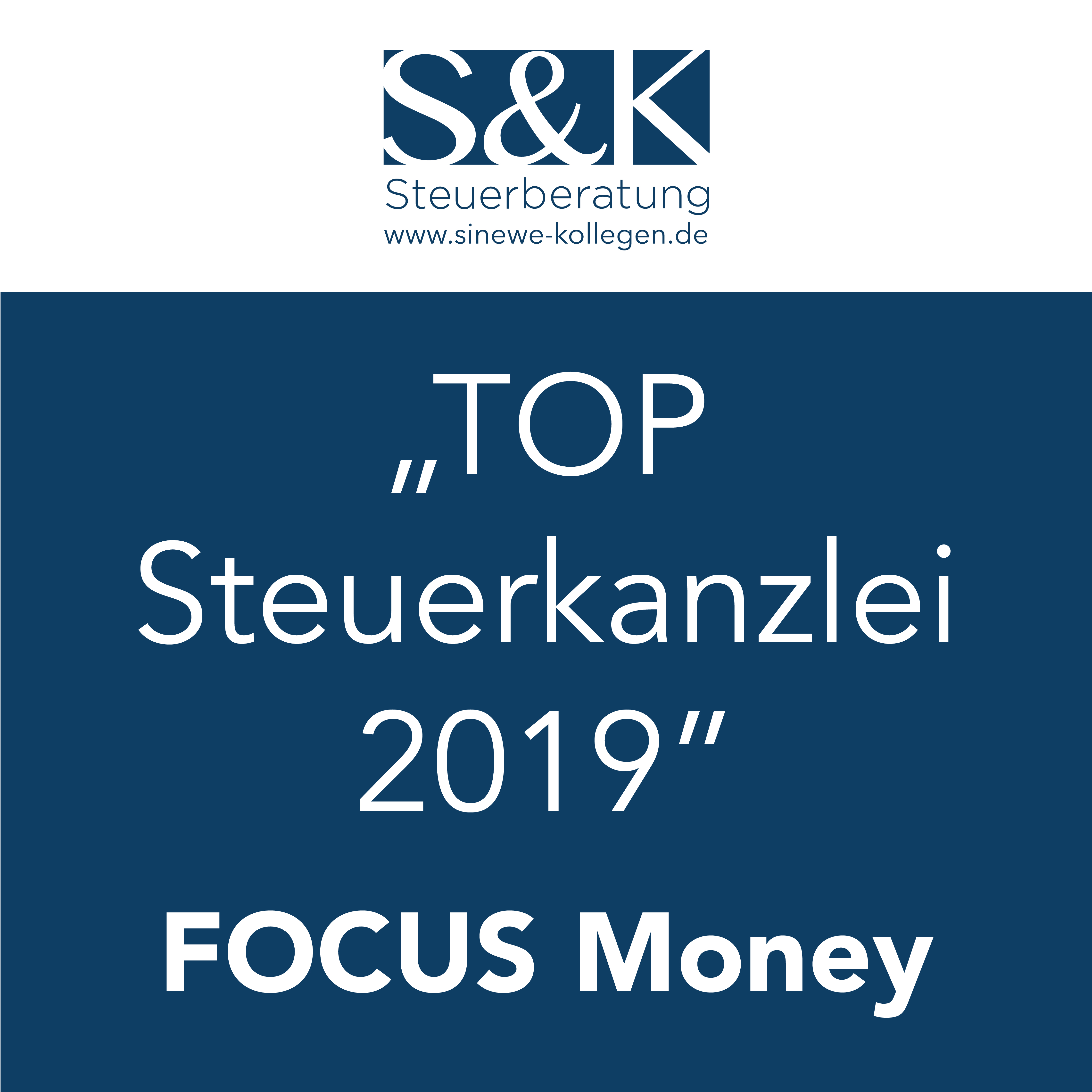 Auszeichnung: TOP Steuerkanzlei 2019